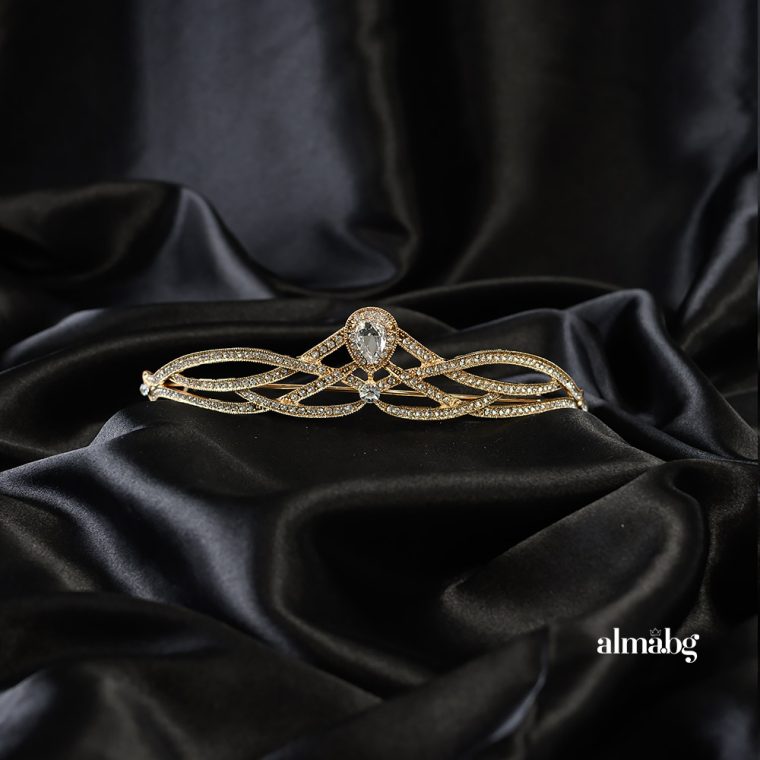 Golden tiara in Arabic style