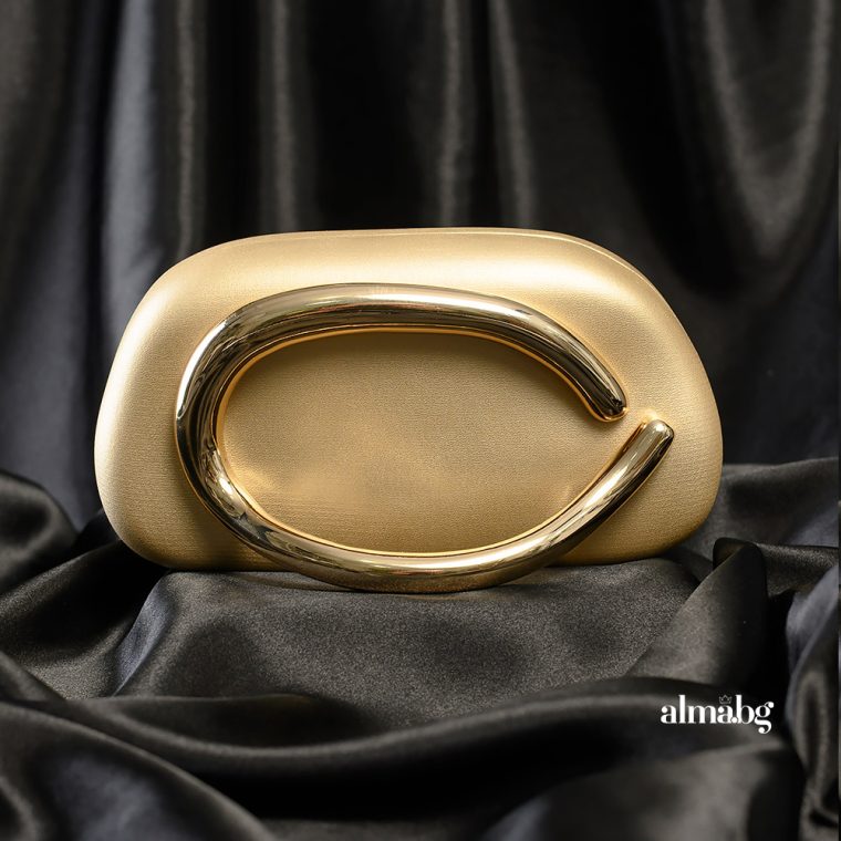 Alternative view of Официална чанта с уникална дръжка - злато